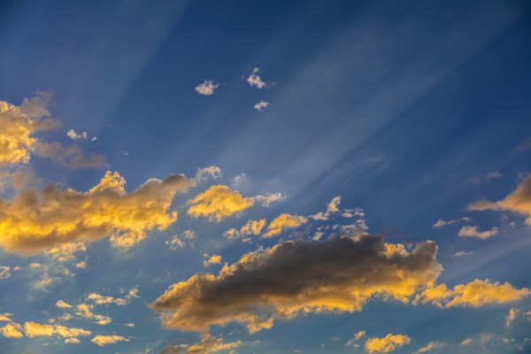 Clouds and Sunbeams Print