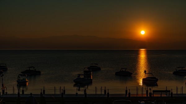 Sunrise from North Shore Tahoe by Nicholas