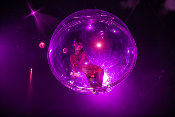 Girl In The Bubble Print