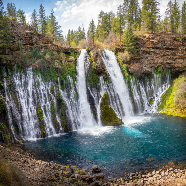 Burney Falls Full View by Nicholas