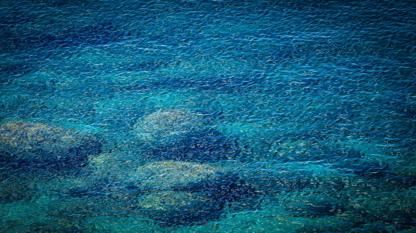Turquoise Ripples by Nicholas