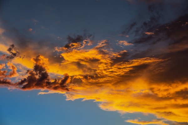 Orange Cloud Print