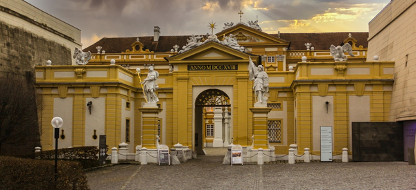 Melk Abbey Front Entry by Nicholas