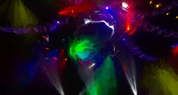 Cirque Lights in Oil Print