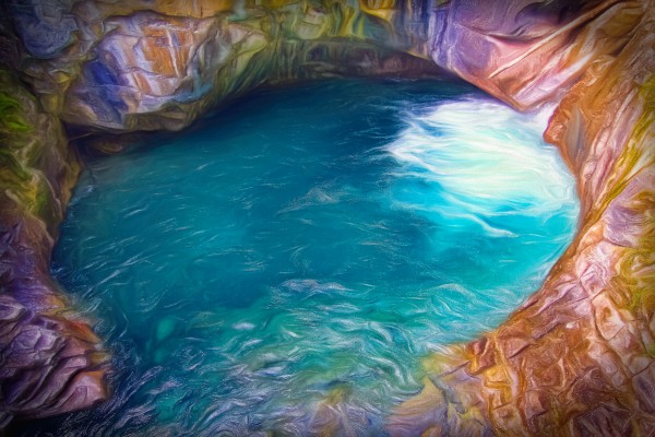 Glacial Pond Abstract by Nicholas