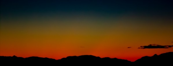 Sunset Glow Peril Strait Panorama by Nicholas