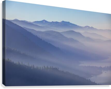 Lake Tahoe while California Burns - Color 2 Canvas Print