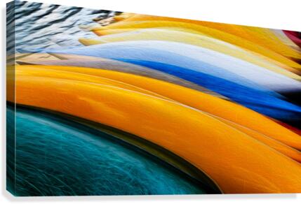 Moraine Canoes Modified Canvas Print