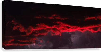 Red Clouds 4  Canvas Print