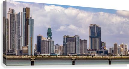 Panama City Small Panorama Canvas Print