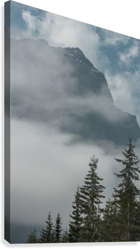 Peak Breaking through Canvas Print