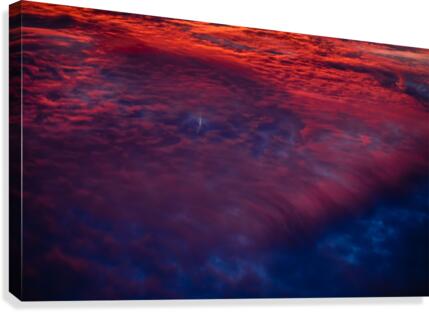 Lightening Down Below Canvas Print