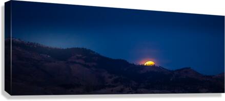 Moonset Canvas Print