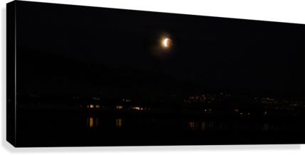 Partial Lunar Eclipse Canvas Print
