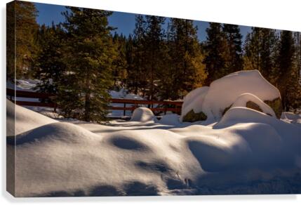 Snow drift at Dusk Canvas Print