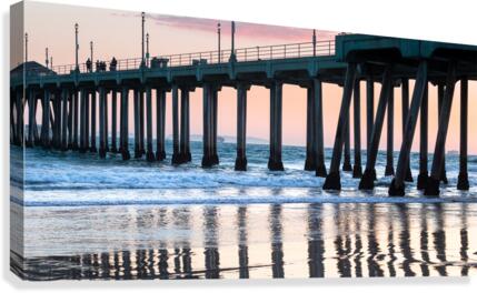 Reflecting Pilings Canvas Print