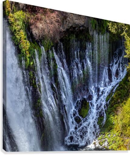 Burney Falls Side Shower Canvas Print