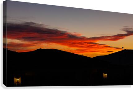 Suburban Sunset Canvas Print