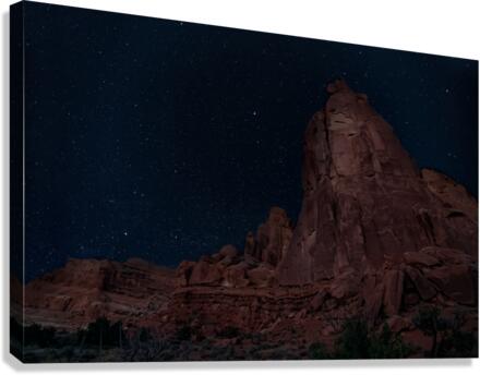 Night time in Arches Canvas Print