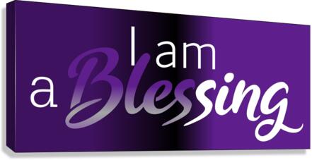 I am a blessing Canvas Print