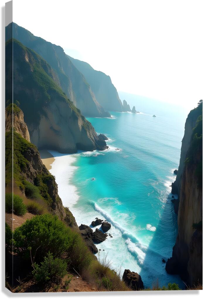 Cliffside Serenity Canvas Print