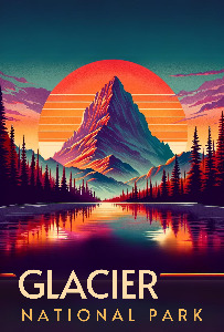 Glacier National Park - Poster