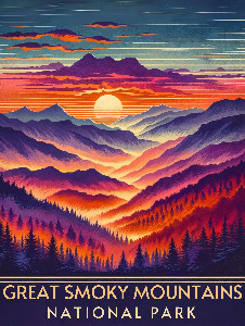Great Smoky Mountains National Park - Poster