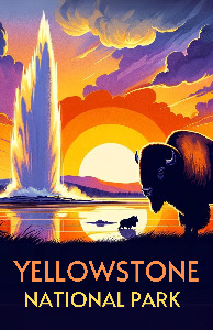 Yellowstone National Park - Poster