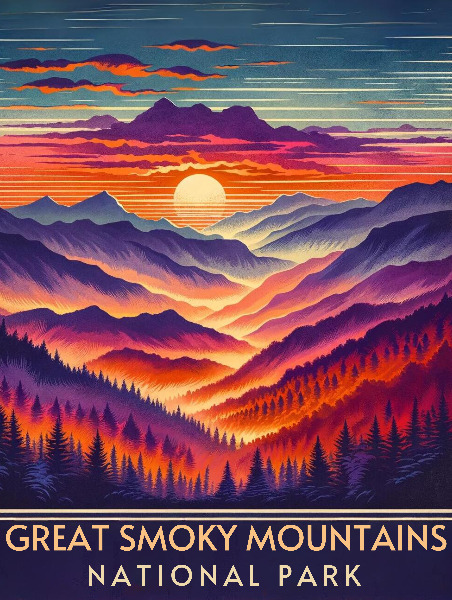Great Smoky Mountains National Park - Poster Print