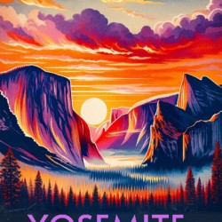 Yosemite National Park - Poster