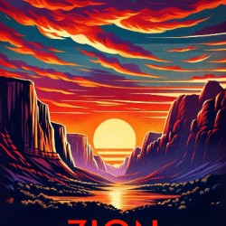 Zion National Park - Poster