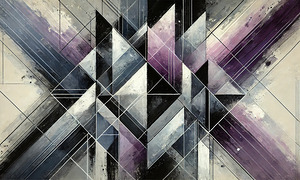 Intersecting Dimensions: A Symphony in Violet
