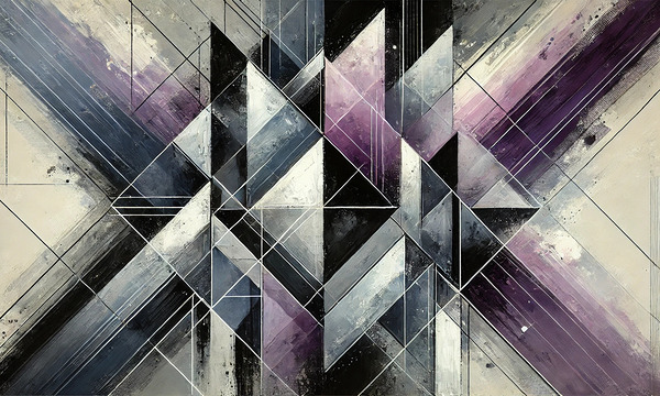 Intersecting Dimensions: A Symphony in Violet by ProLuca