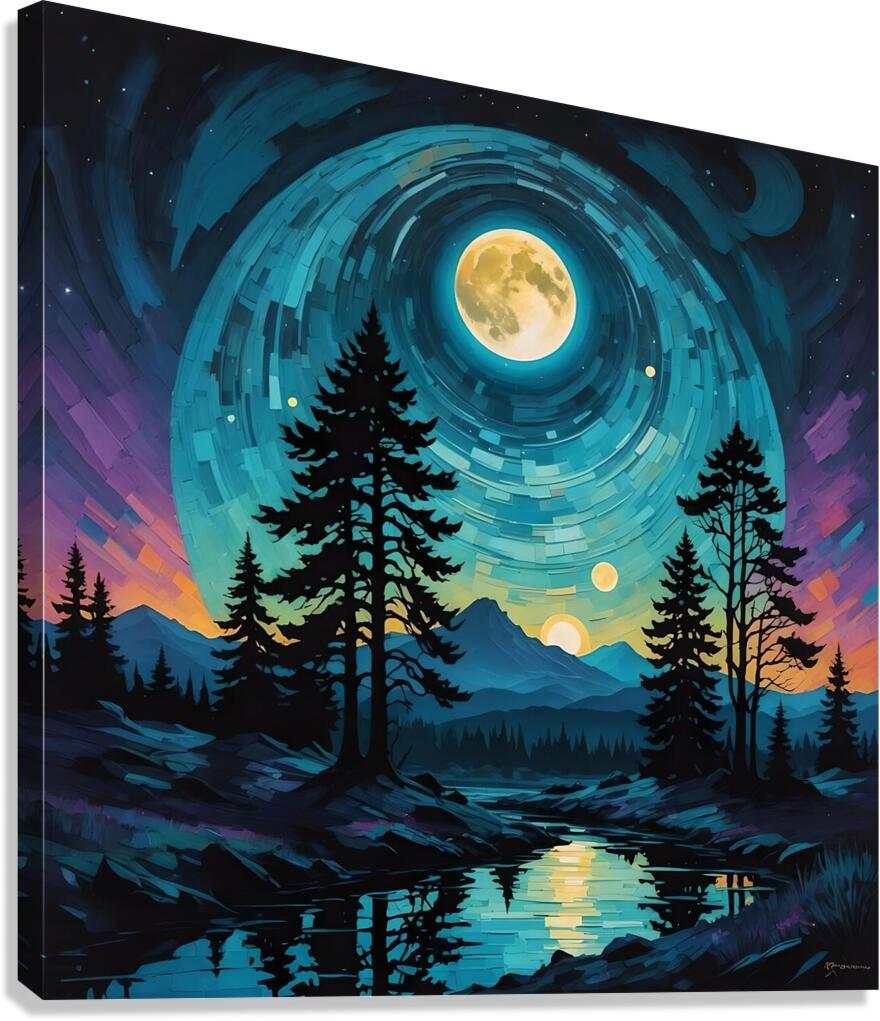 Mixed media Canvas Print