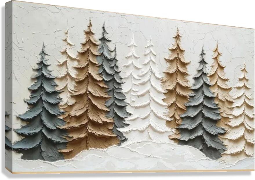 snow trees Canvas Print
