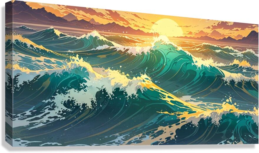 Ocean waves Canvas Print