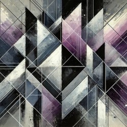 Intersecting Dimensions: A Symphony in Violet
