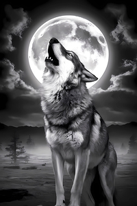 Howling wolf