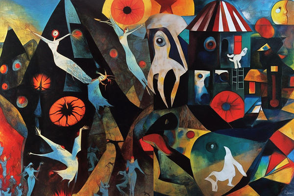 Circus Ghosts Print
