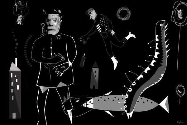 cateatskingsfish Print