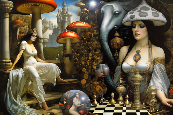The Chess Player Print