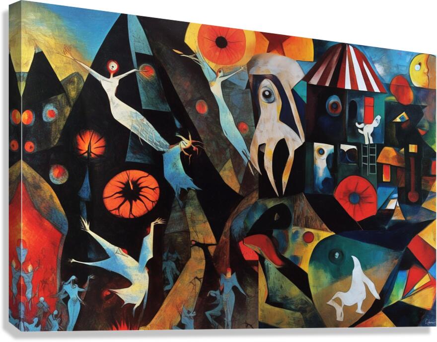 Circus Ghosts Canvas Print
