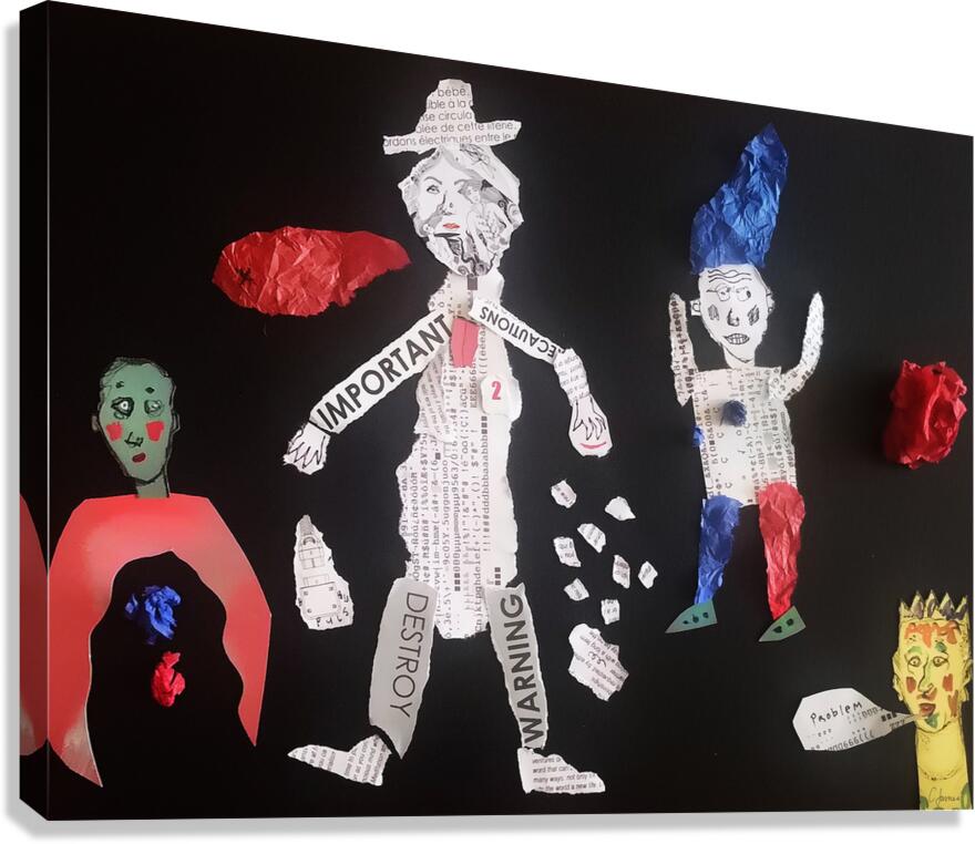 cutout1 Canvas Print