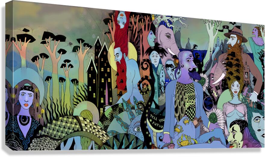 Blended World Canvas Print