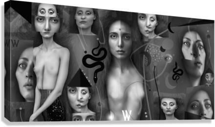 24601BW Canvas Print