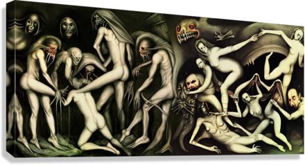 Cavorting Spirits Canvas Print