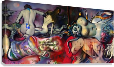 Red wall Canvas Print