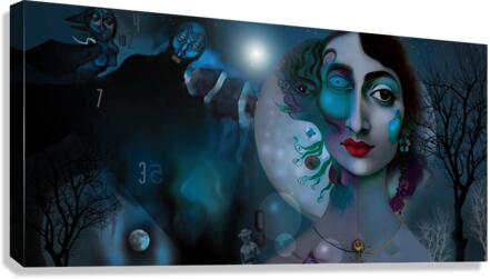 blue35 Canvas Print