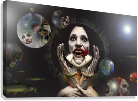 black sun Canvas Print