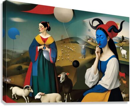 black sheep Canvas Print
